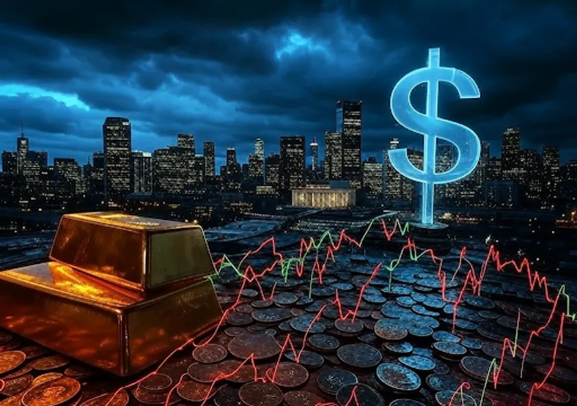 Mixed US Economic Signals Stir Uncertainty, Gold Gains as Dollar Wavers